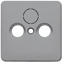 Лицевая панель Jung CD500 для розетки TV+R/TV+R+SAT серый картинка